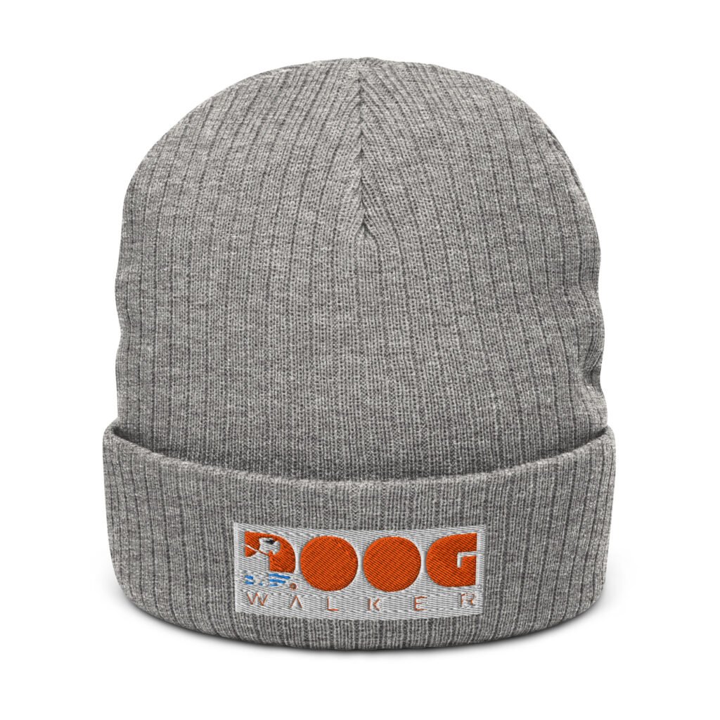 Schnauzer Ribbed Knit Beanie